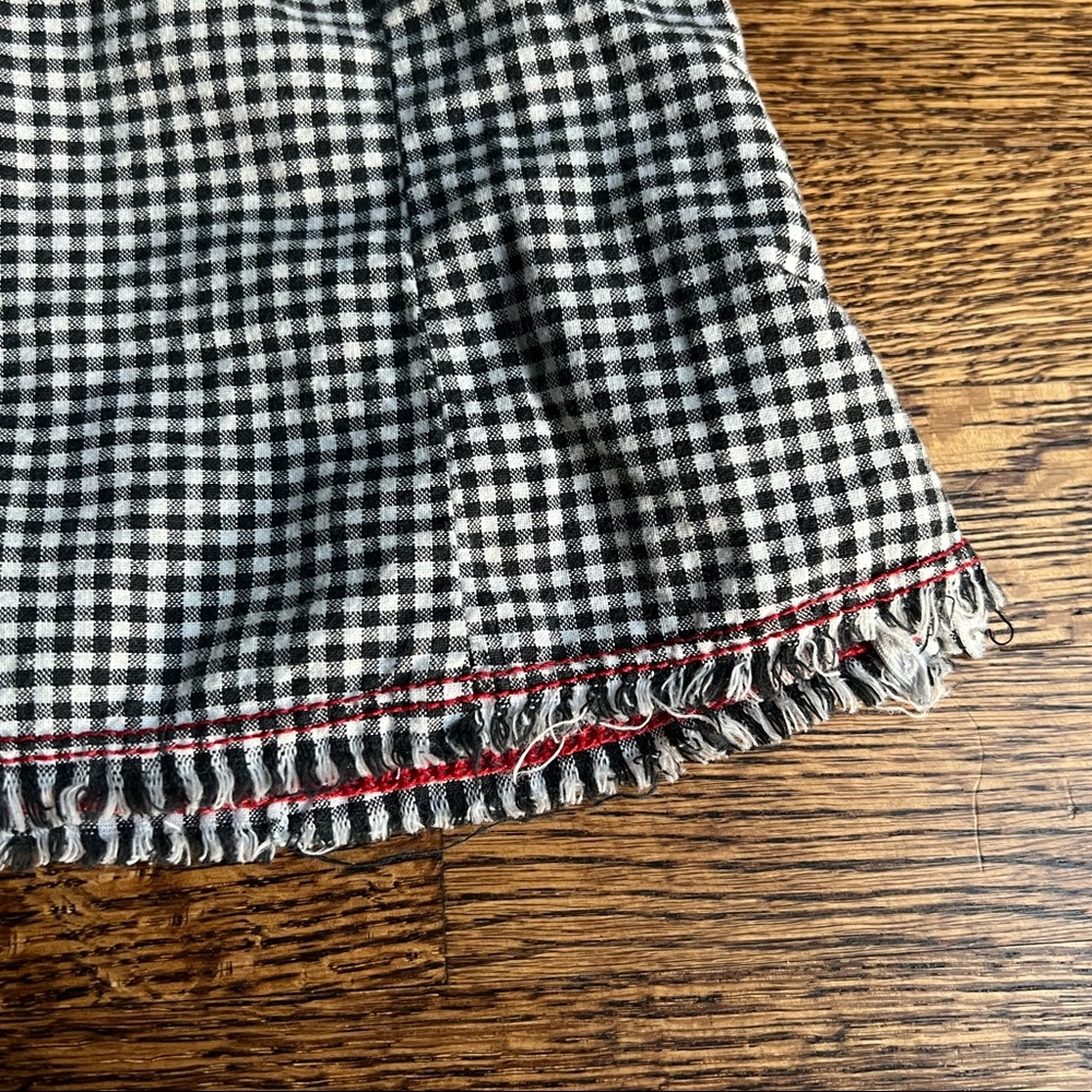 •Sold• Juicy Couture Gingham Top, Y2K Vintage Checkered Prairie Blouse - Picture 4 of 7